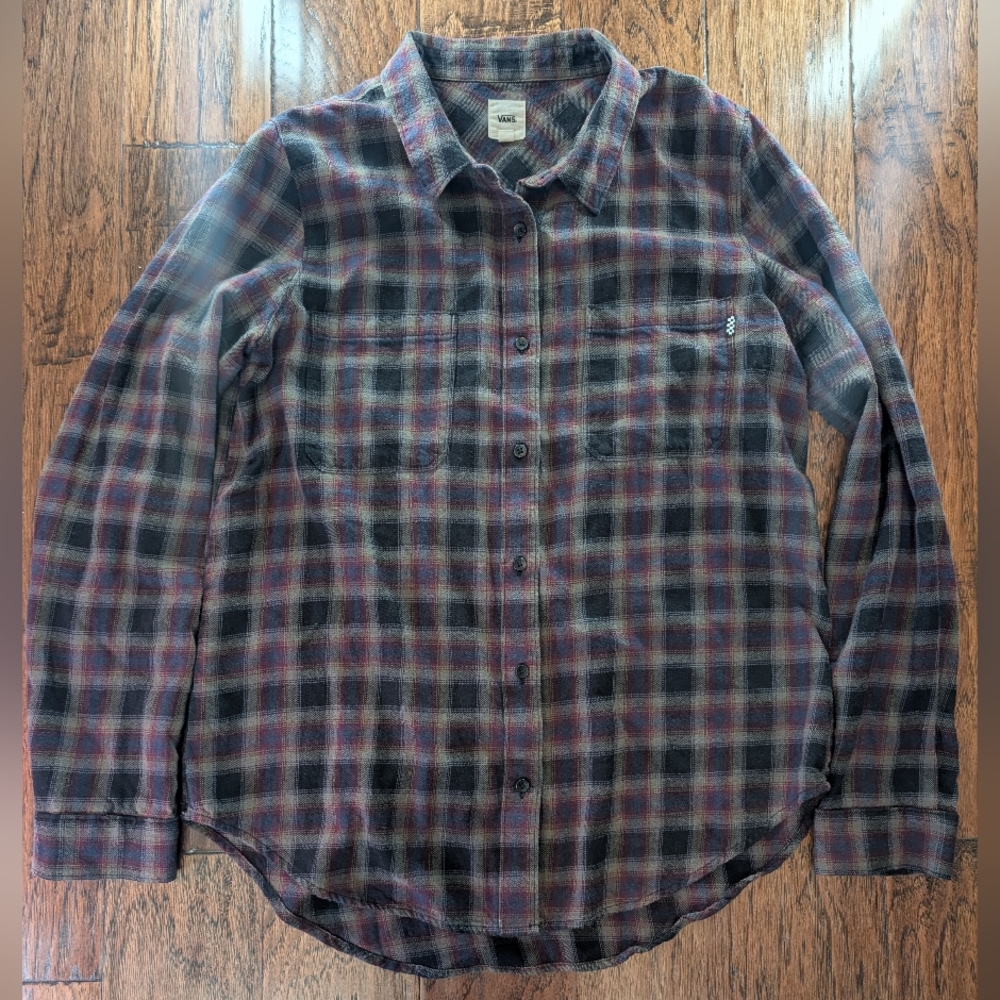Vans Flannel Plaid Button Down Shirt